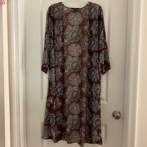 Long, sheer cover-up